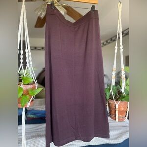 The Main Street Exchange Purple Midi Sweater Skirt